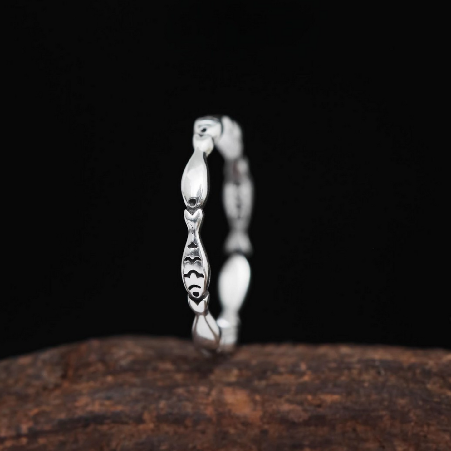 s925 Sterling Silver Lucky Fish Ring