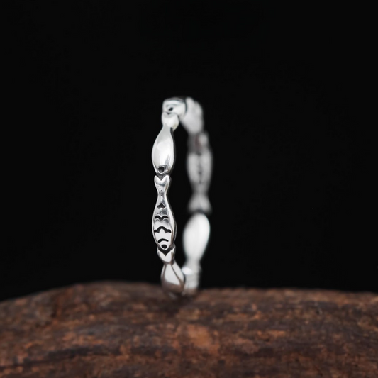 s925 Sterling Silver Lucky Fish Ring