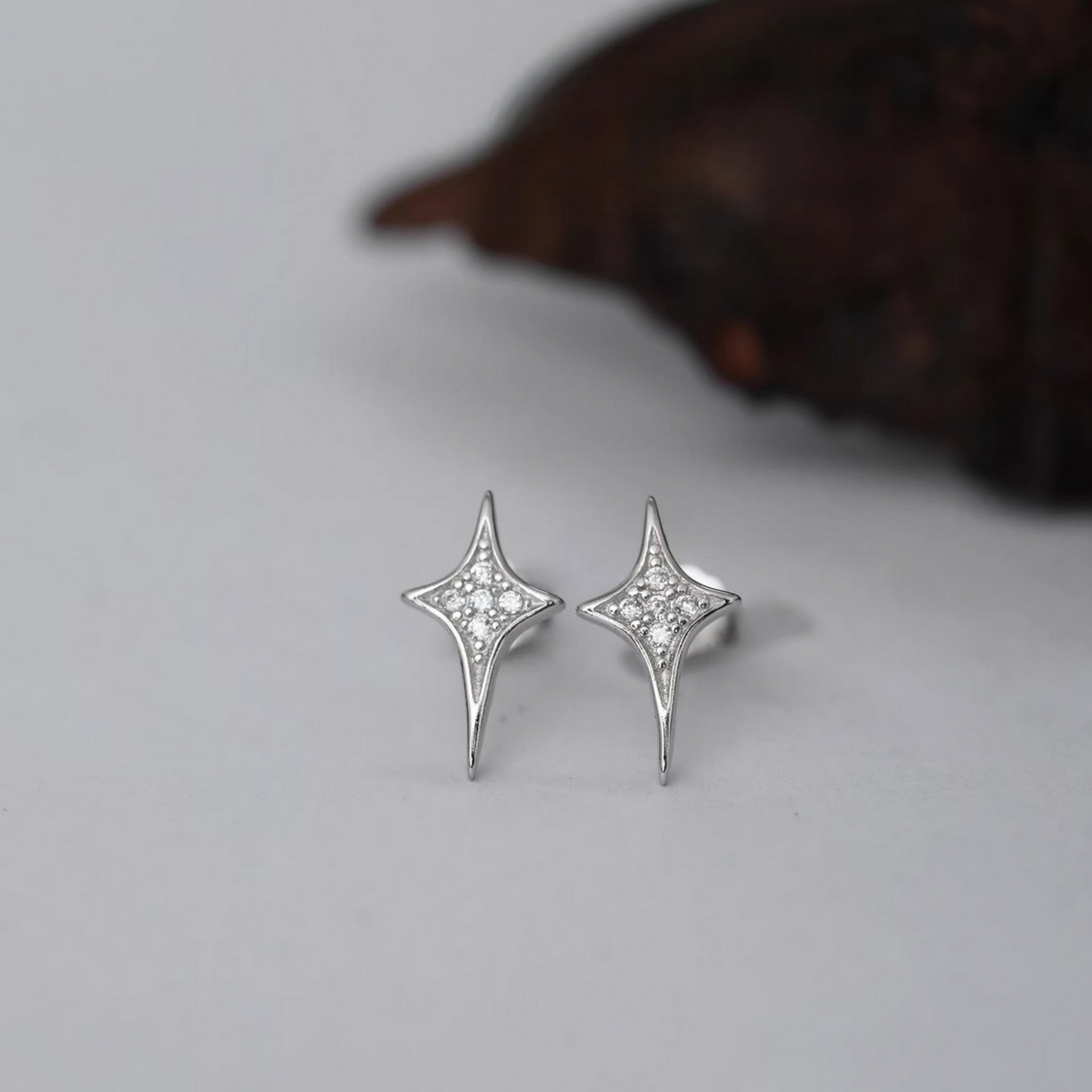 S925 Sterling Silver Star Starlight Stud Earrings