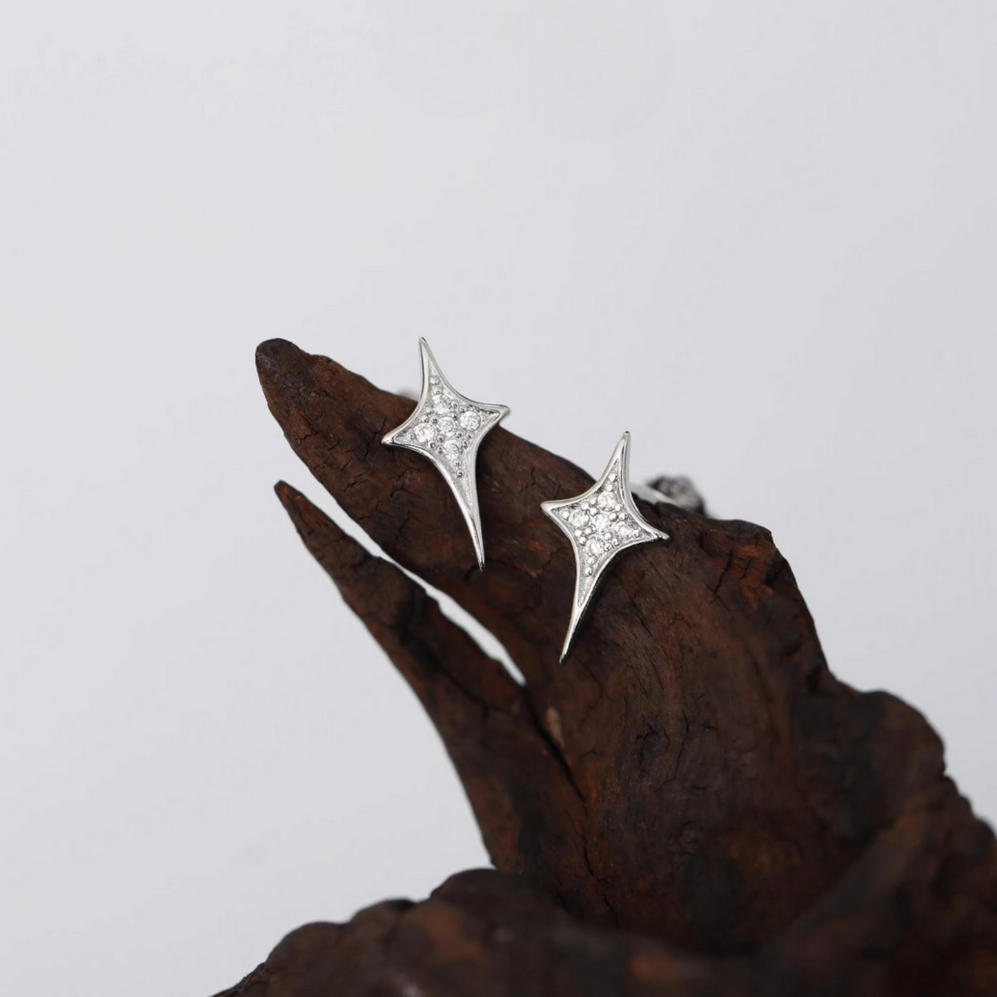 S925 Sterling Silver Star Starlight Stud Earrings