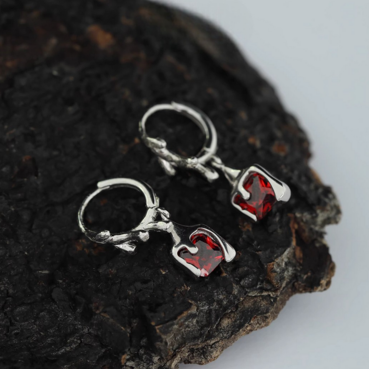 s925 Sterling Silver Liquid Minimal Style Earrings