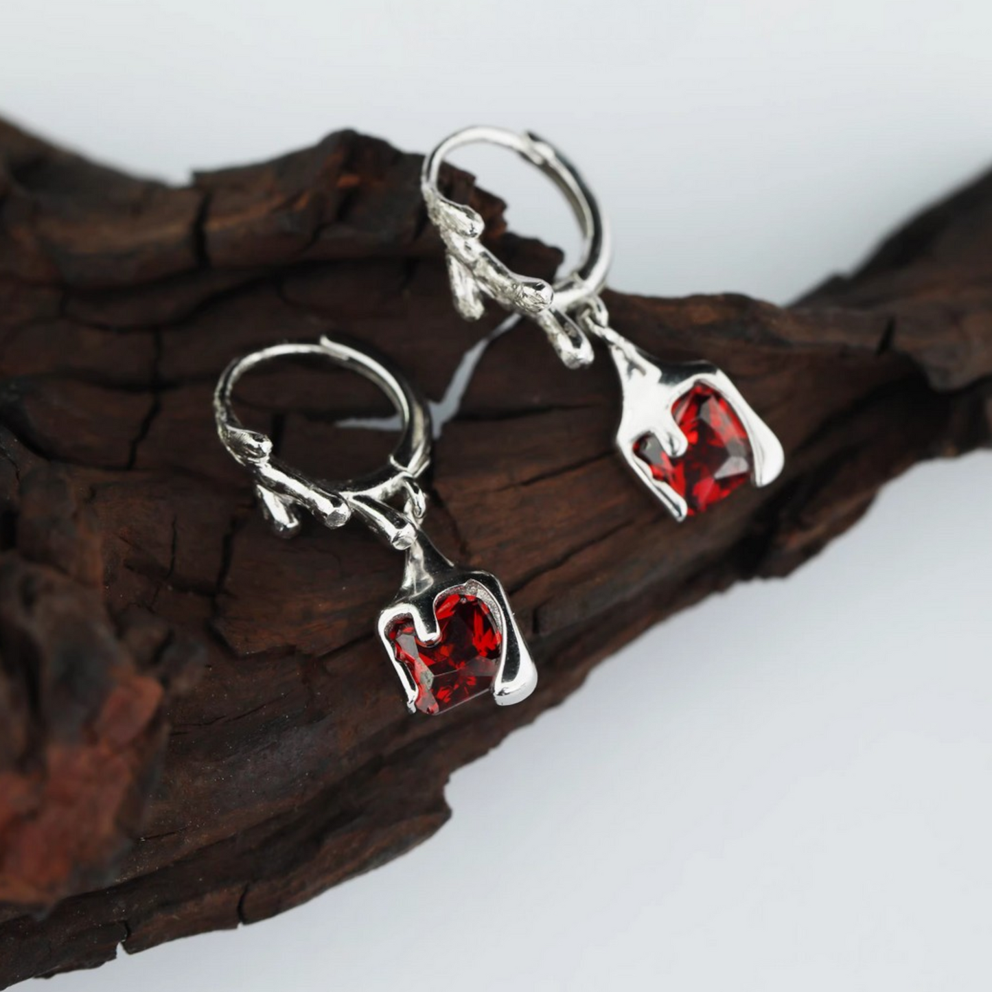 s925 Sterling Silver Liquid Minimal Style Earrings