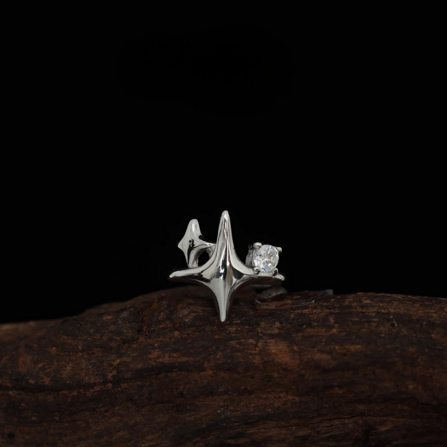 S925 Sterling Silver Minimal Star Ear Clip Cuff