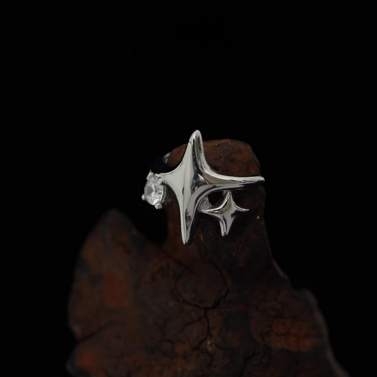 S925 Sterling Silver Minimal Star Ear Clip Cuff