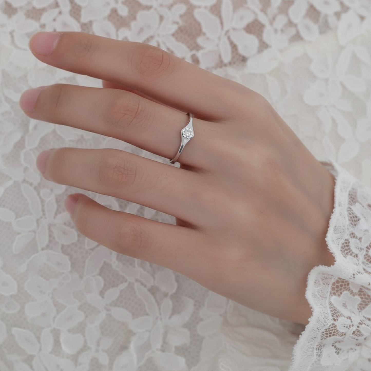 s925 Sterling Silver Starlight Stacking Ring