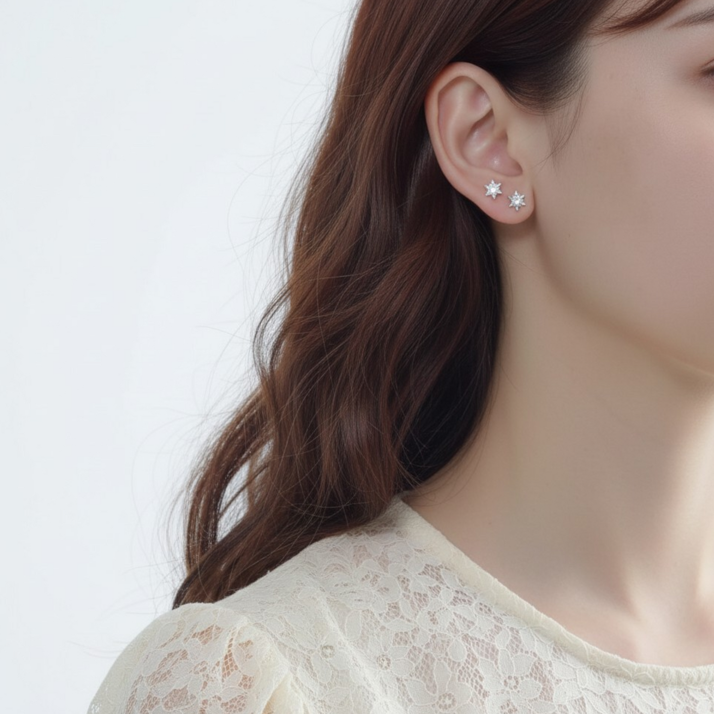 S925 Sterling Silver Starlight Stud Earrings