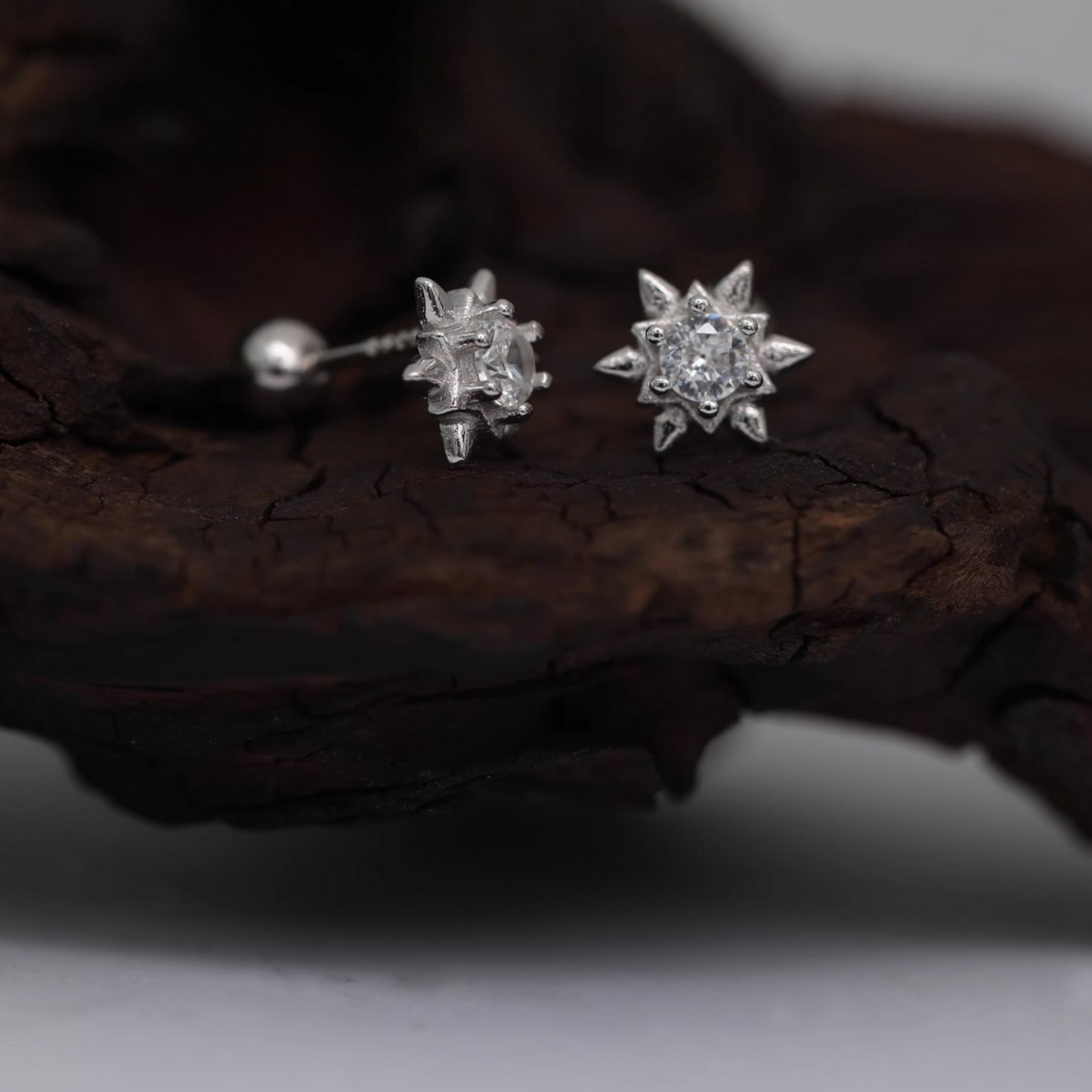 S925 Sterling Silver Starlight Stud Earrings