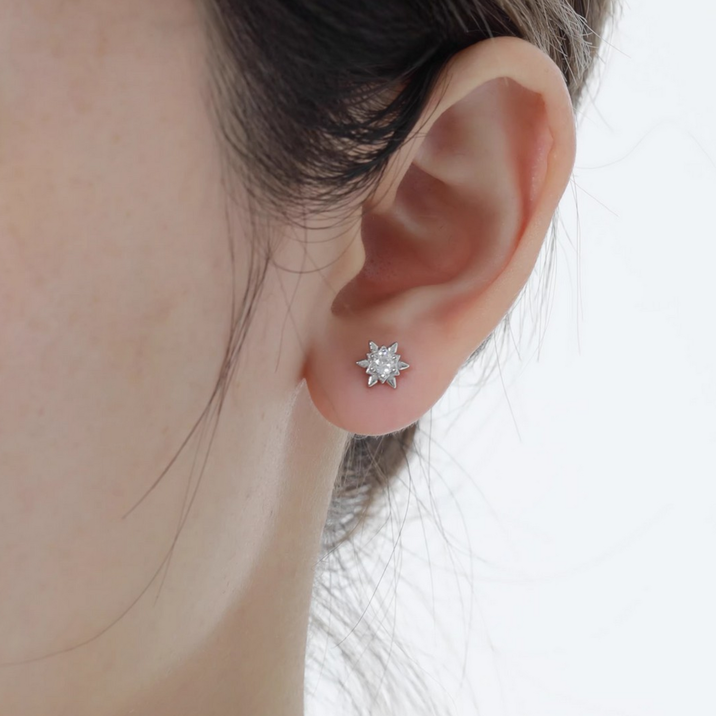 S925 Sterling Silver Starlight Stud Earrings
