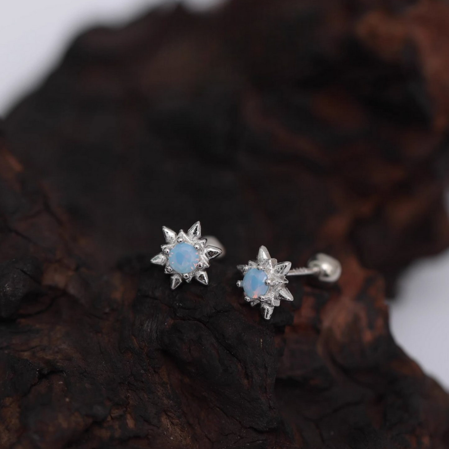 S925 Sterling Silver Starlight Stud Earrings