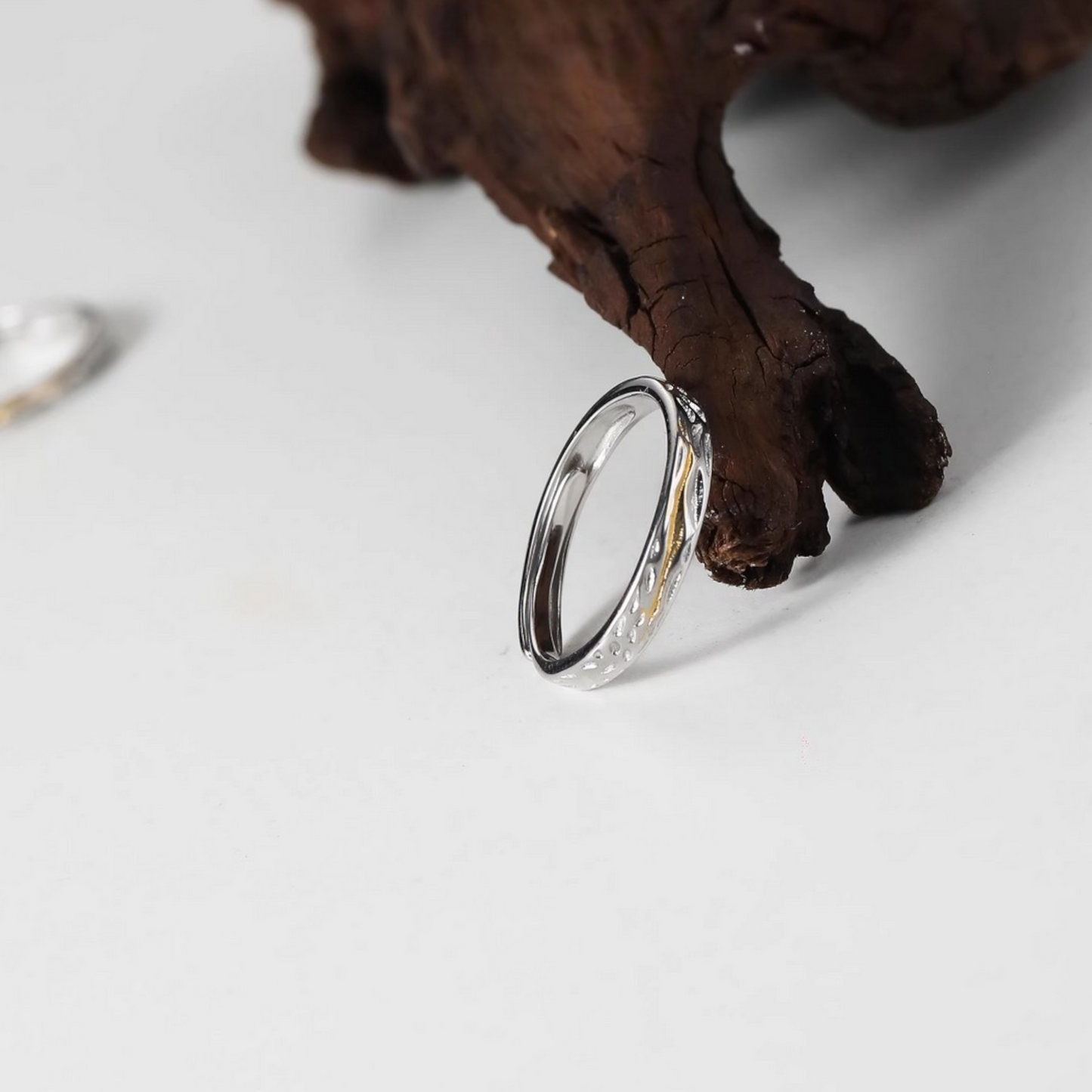 s999 Fine Silver Couple Stacking Ring