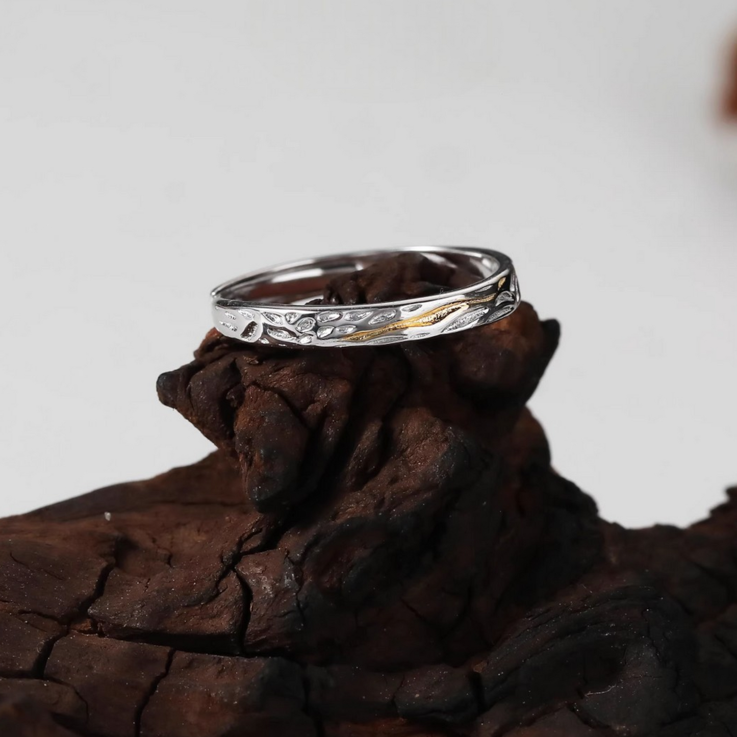 s999 Fine Silver Couple Stacking Ring