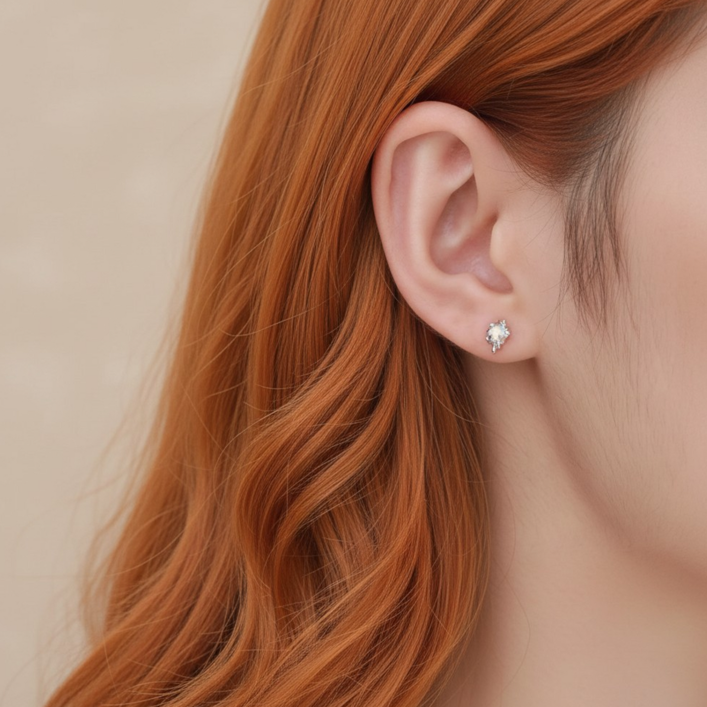 S925 Sterling Silver Starlight Liquid Opal Stud Earrings