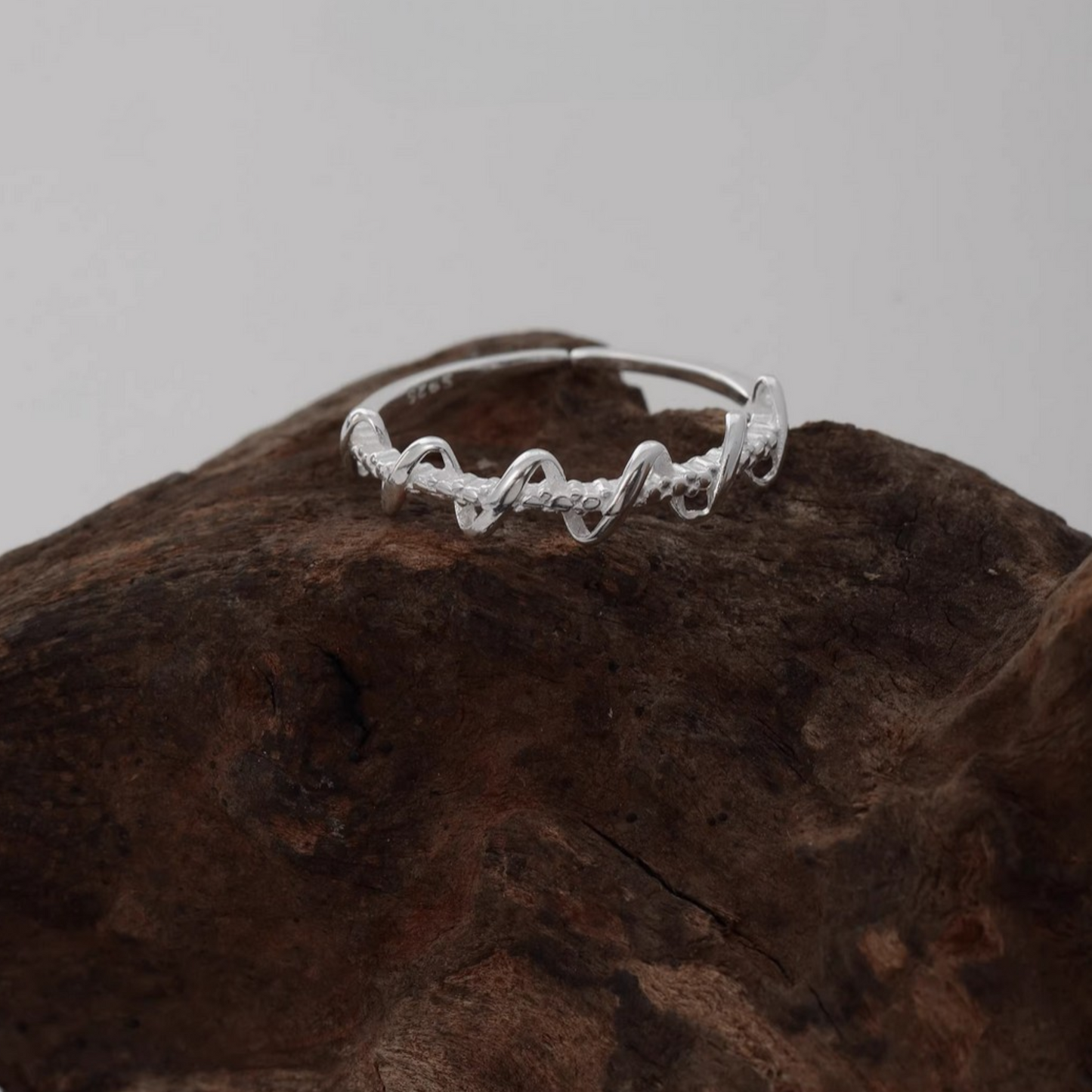 s925 Sterling Silver Minimal Wrap Stacking Ring