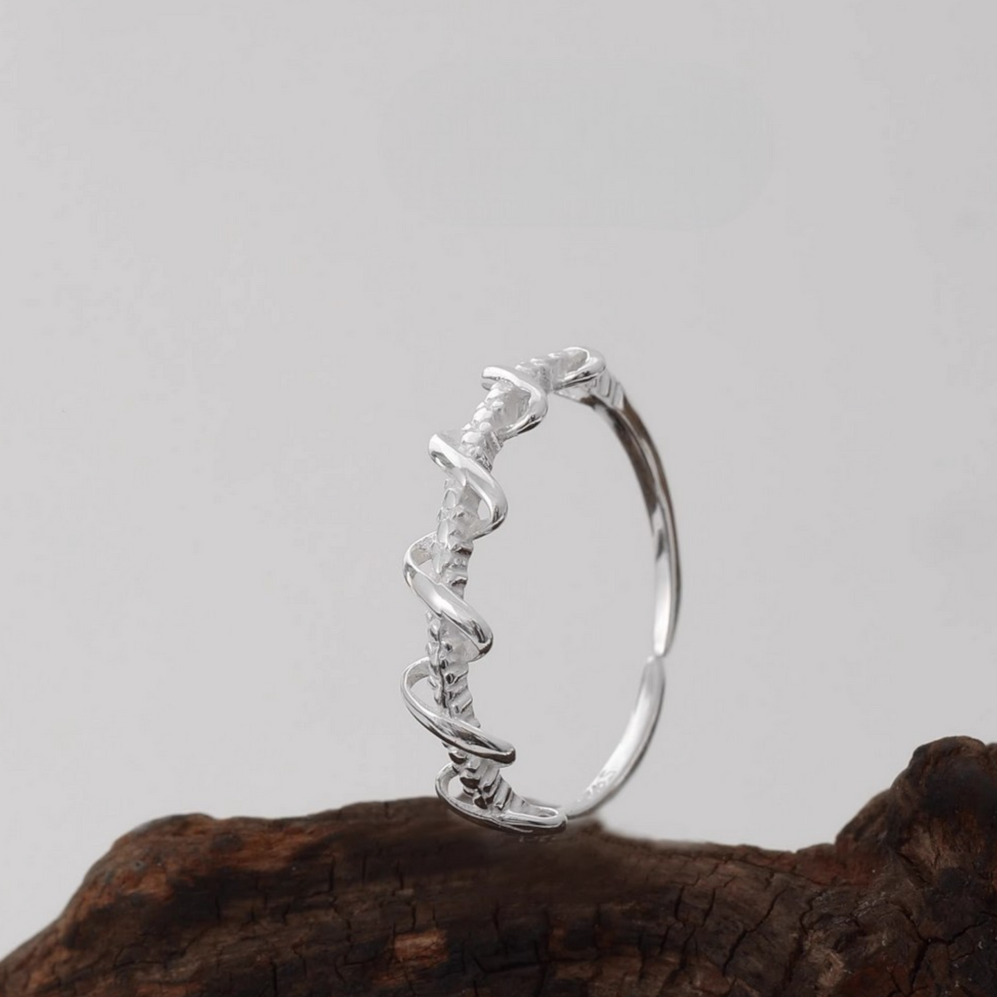 s925 Sterling Silver Minimal Wrap Stacking Ring