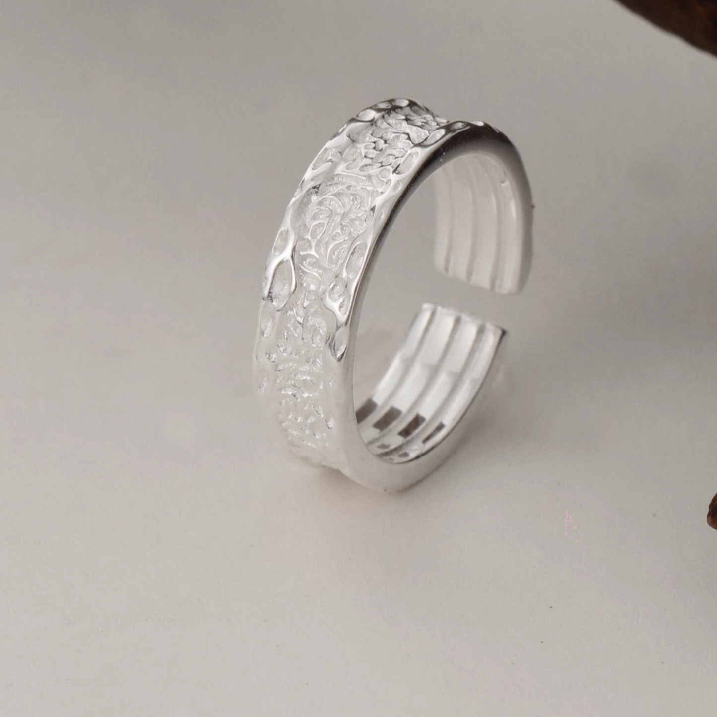 s925 Sterling Silver Minimal Minimalist Arabesque Pattern Ring