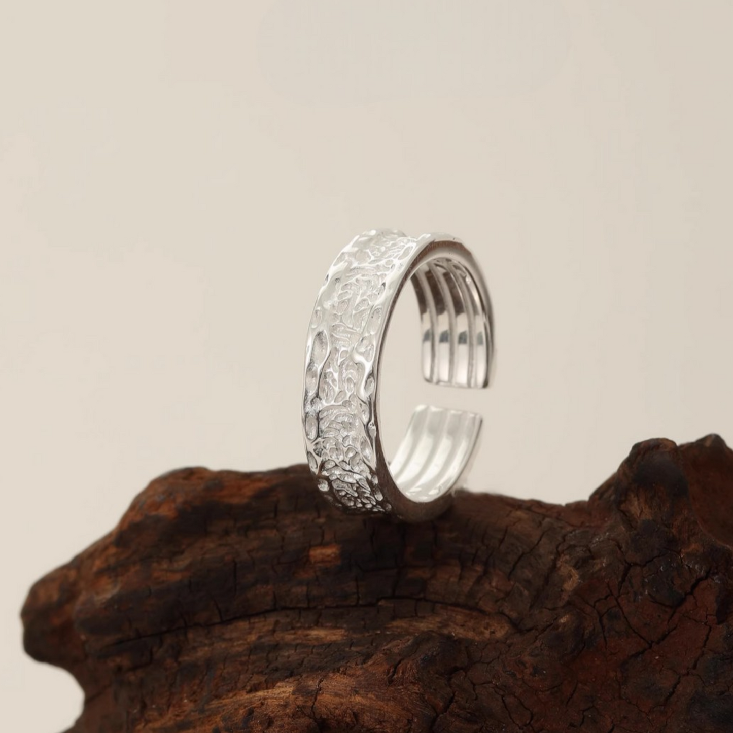 s925 Sterling Silver Minimal Minimalist Arabesque Pattern Ring
