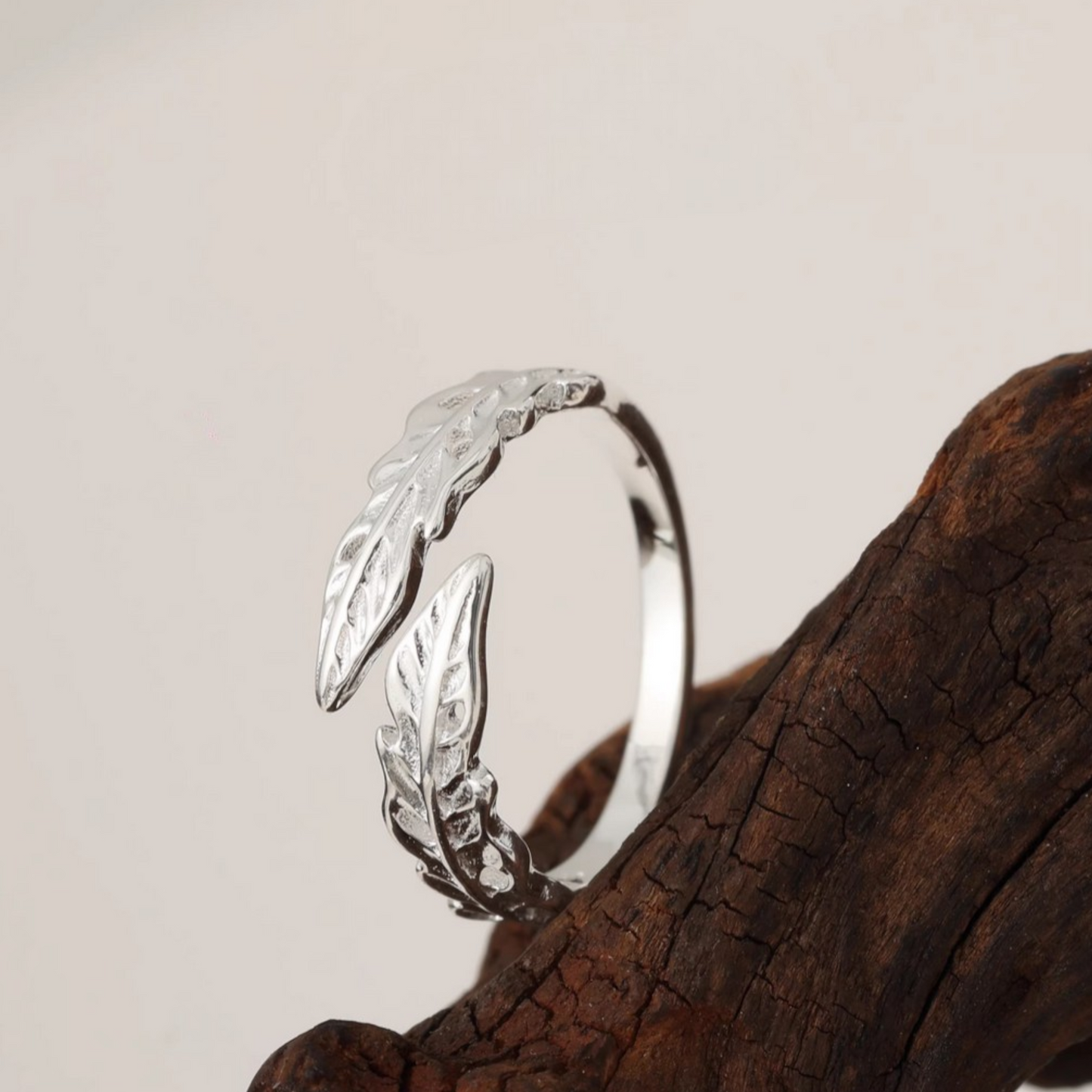 s925 Sterling Silver Minimal Feather Ring