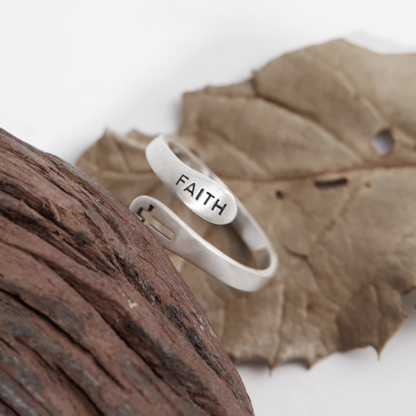 s925 Sterling Silver Minimal Faith Cross Ring