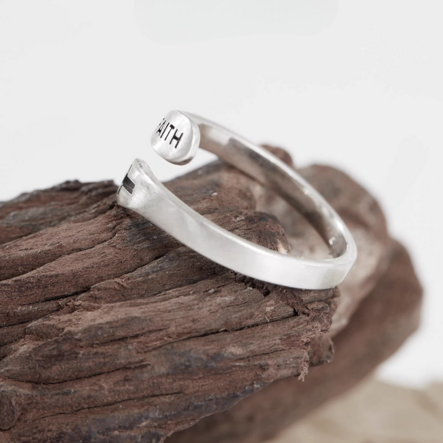 s925 Sterling Silver Minimal Faith Cross Ring