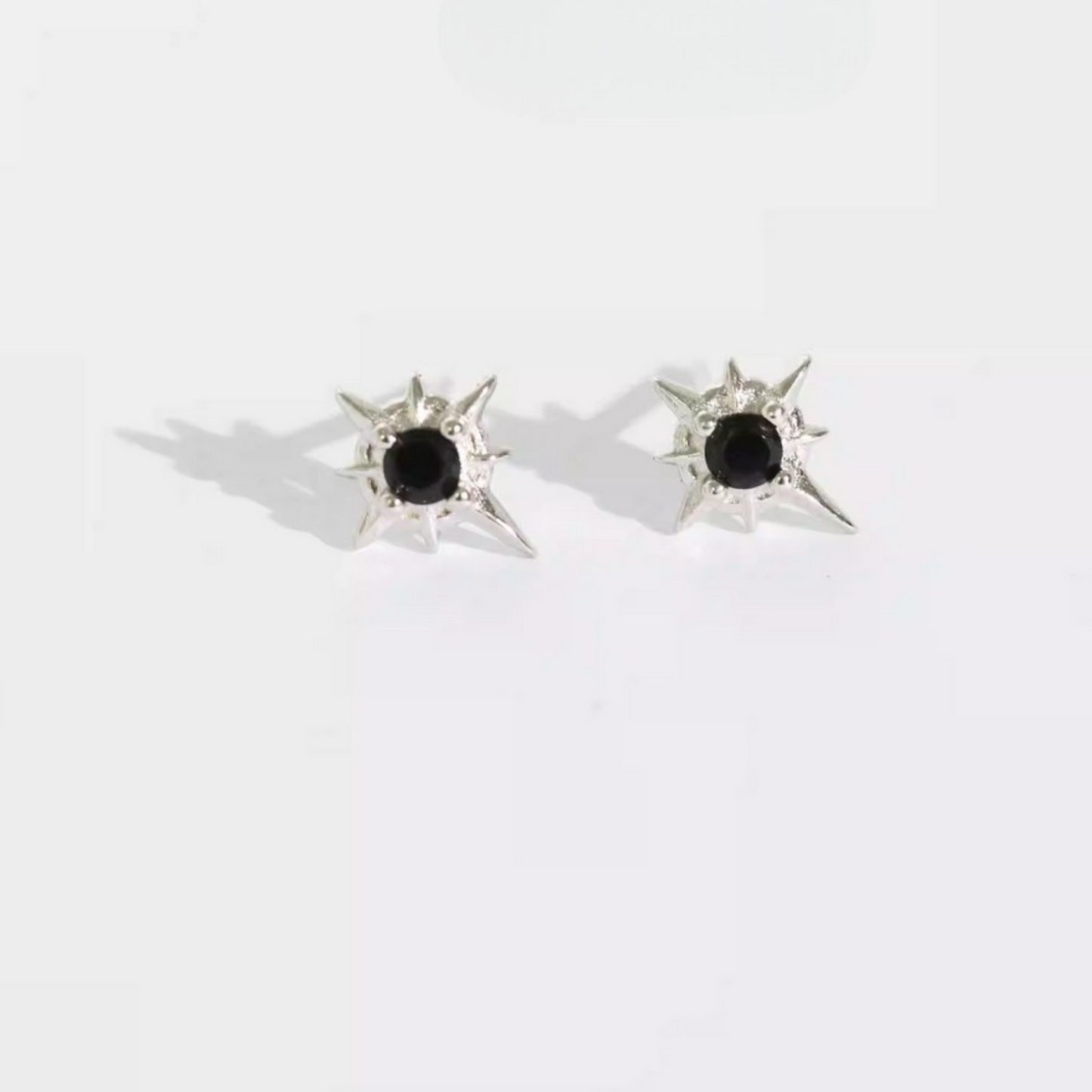 S925 Sterling Silver Star Light Stud Earrings