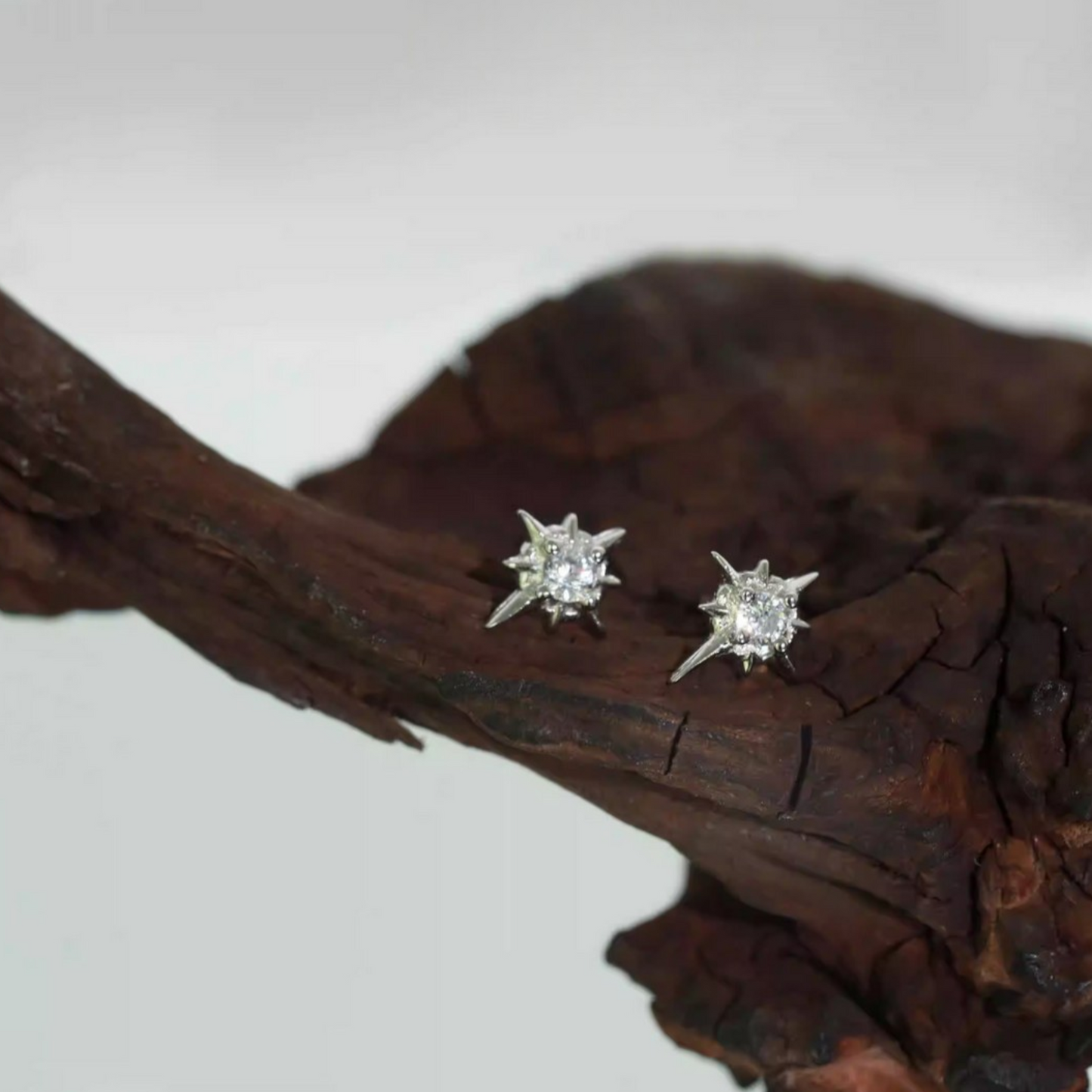S925 Sterling Silver Star Light Stud Earrings