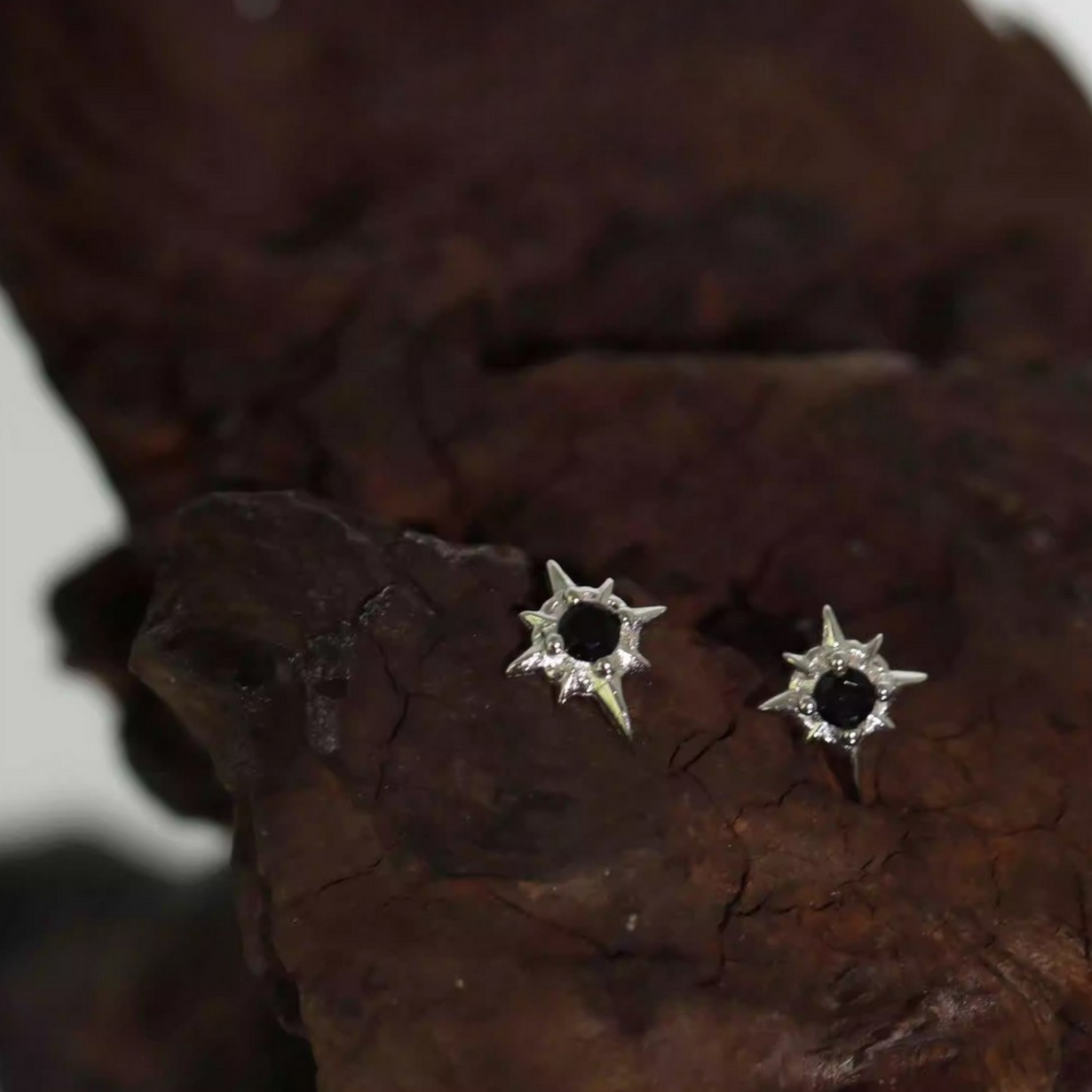 S925 Sterling Silver Star Light Stud Earrings