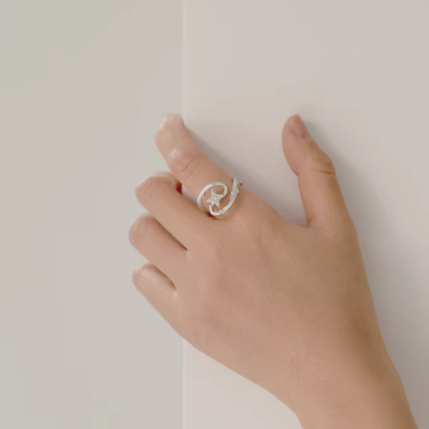 S925 Sterling Silver Shooting Star Make a Wish Ring