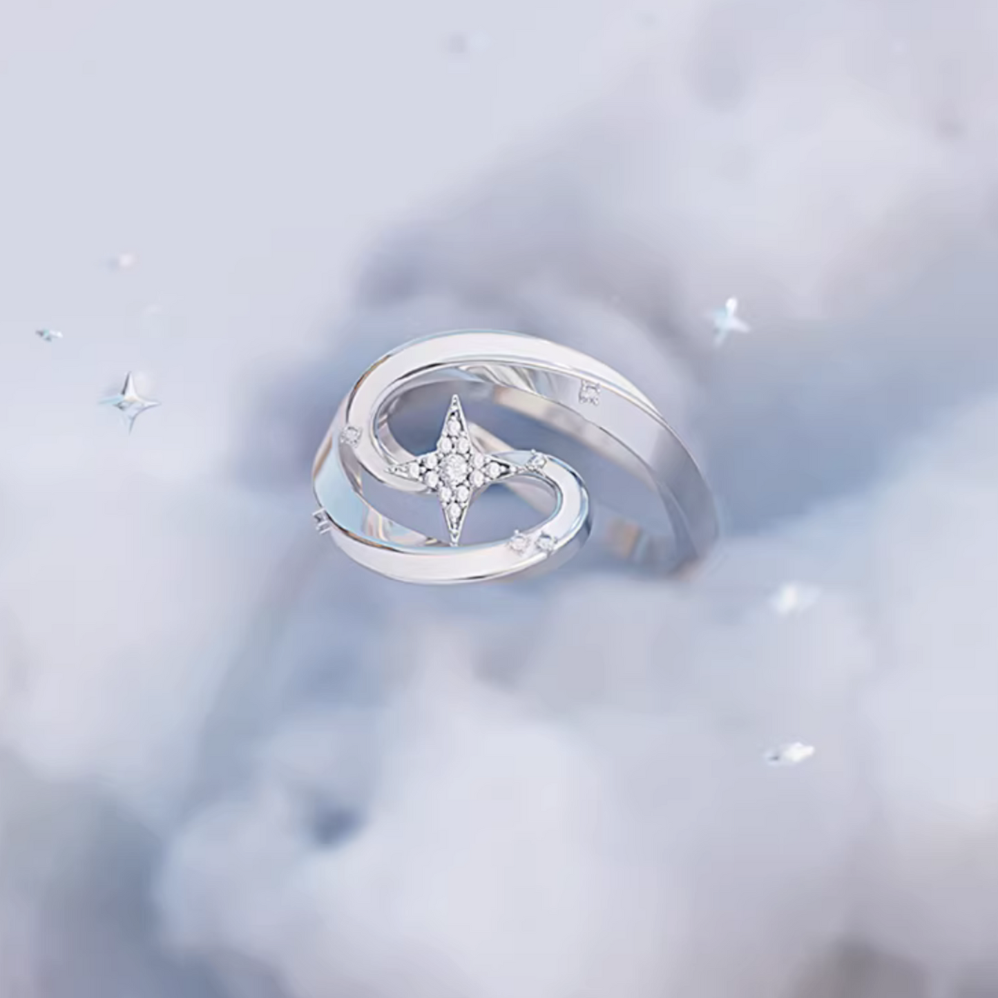 S925 Sterling Silver Shooting Star Make a Wish Ring