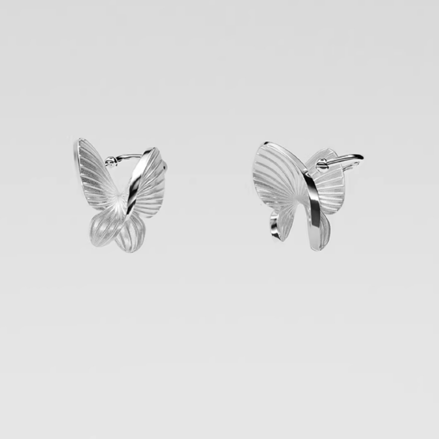 S925 Sterling Silver Minimalist Style Butterfly Ear Cuff