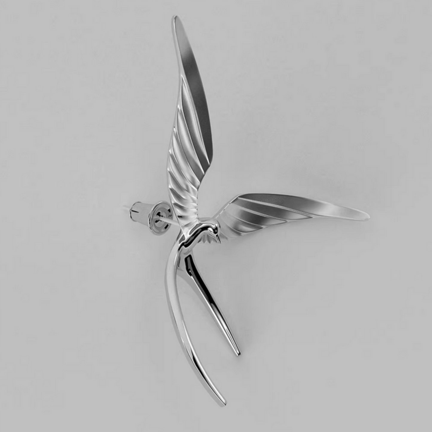 S925 Sterling Silver Elegant Swallow Bird Stud Earrings