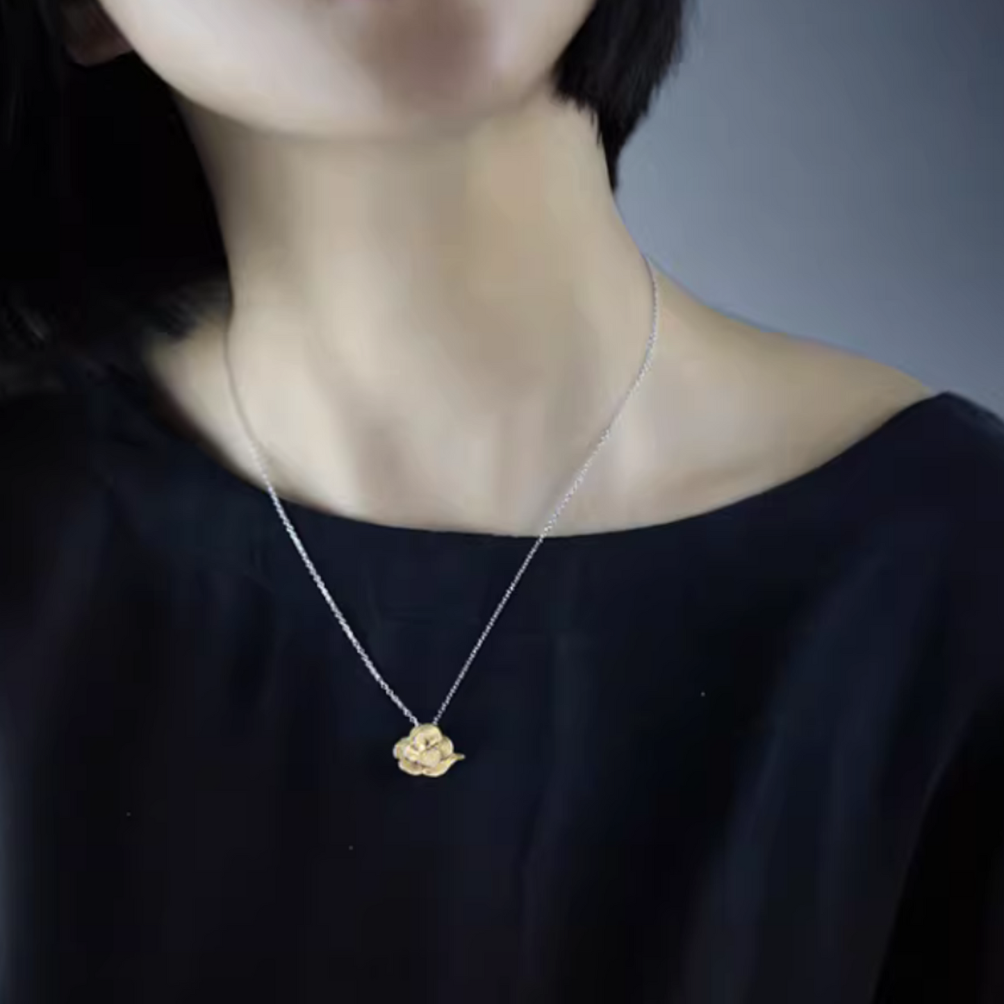 S925 Sterling Silver Lucky Asian Style Cloud Pendant Necklace