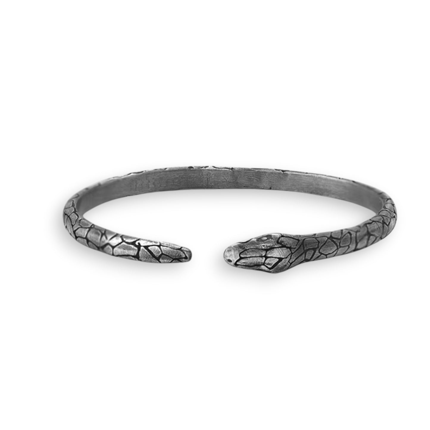 S999 Fine Silver Vintage Unisex Spirit Snake Bangle Bracelet