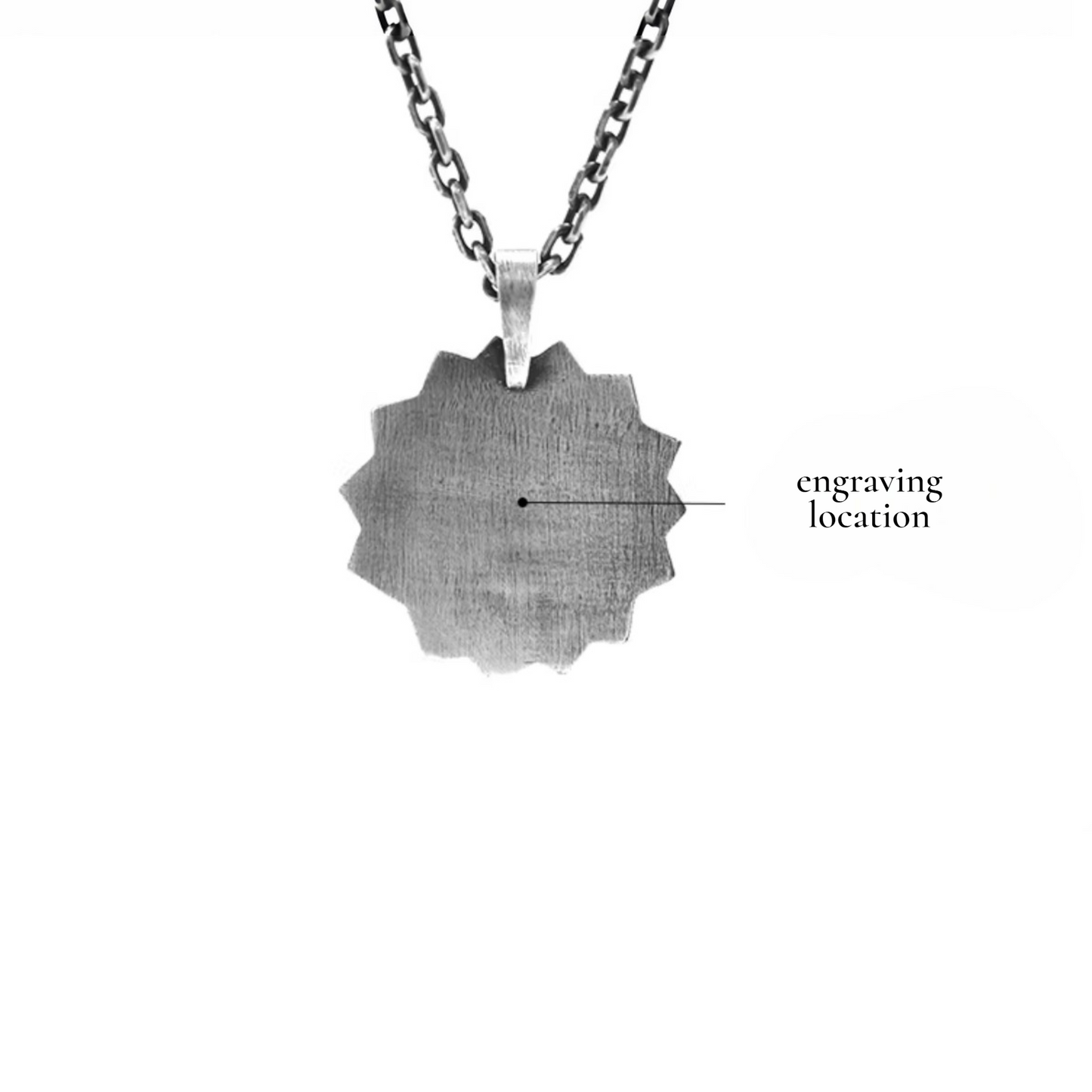 S999 Fine Silver Artistic Vintage Sunflower Flower Pendant Necklace Unisex