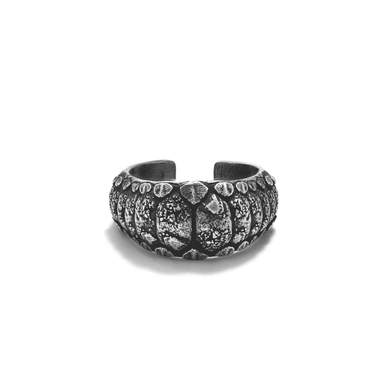 S999 Fine Silver Vintage Spirit Snake Band Men Ring