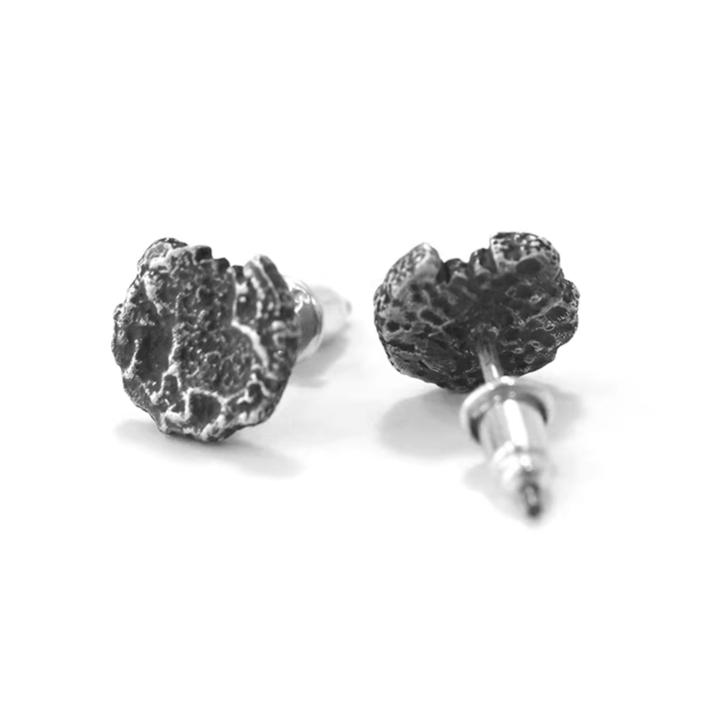 S999 Fine Silver Vintage Minimal Men Women Stud Earrings