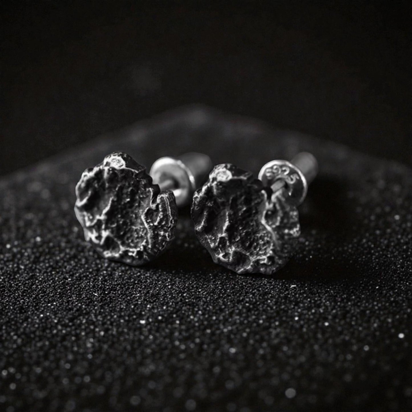 S999 Fine Silver Vintage Minimal Men Women Stud Earrings