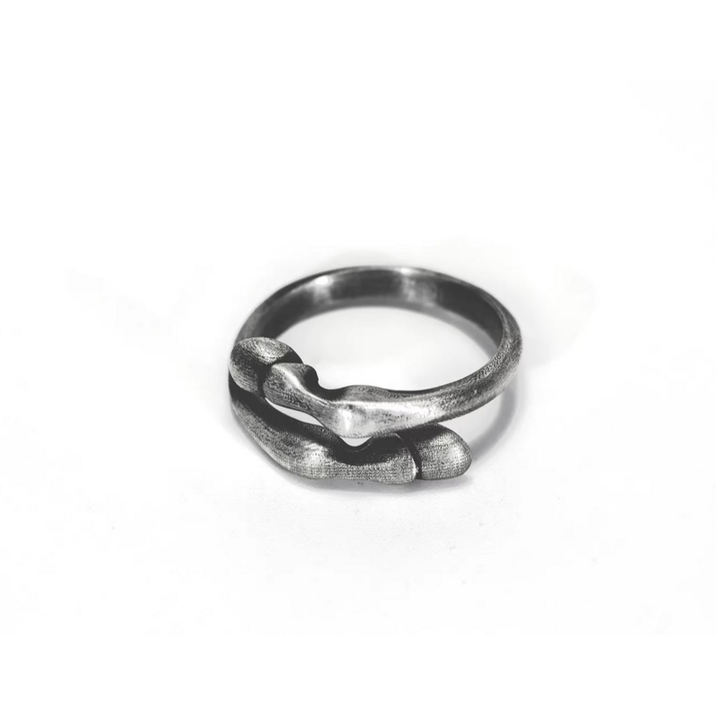 S999 Fine Silver Horseshoe Ring
