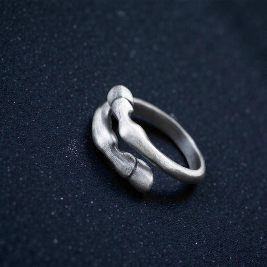S999 Fine Silver Horseshoe Ring