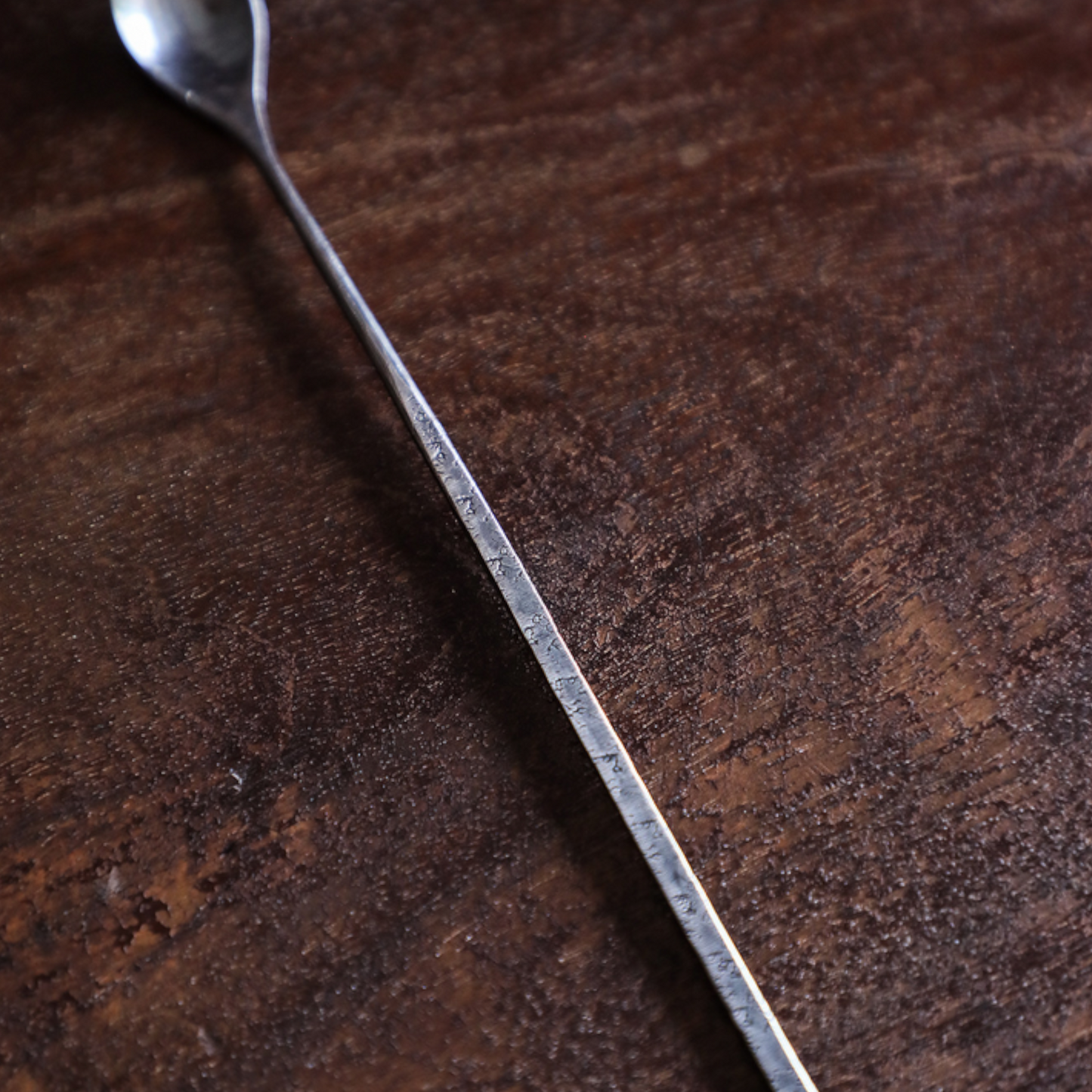 S999 Fine Silver Minimal Lotus Petal Tea Spoon Stirrer Handmade Coffee Spoon