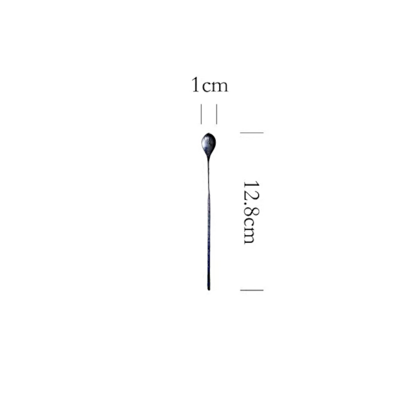 S999 Fine Silver Minimal Lotus Petal Tea Spoon Stirrer Handmade Coffee Spoon