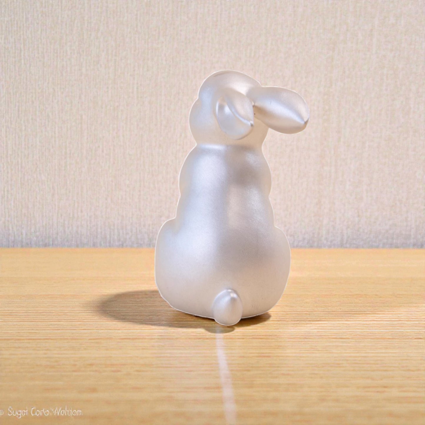 Handcrafted 999 Fine Silver Rabbit Bunny Tea Table Ornament