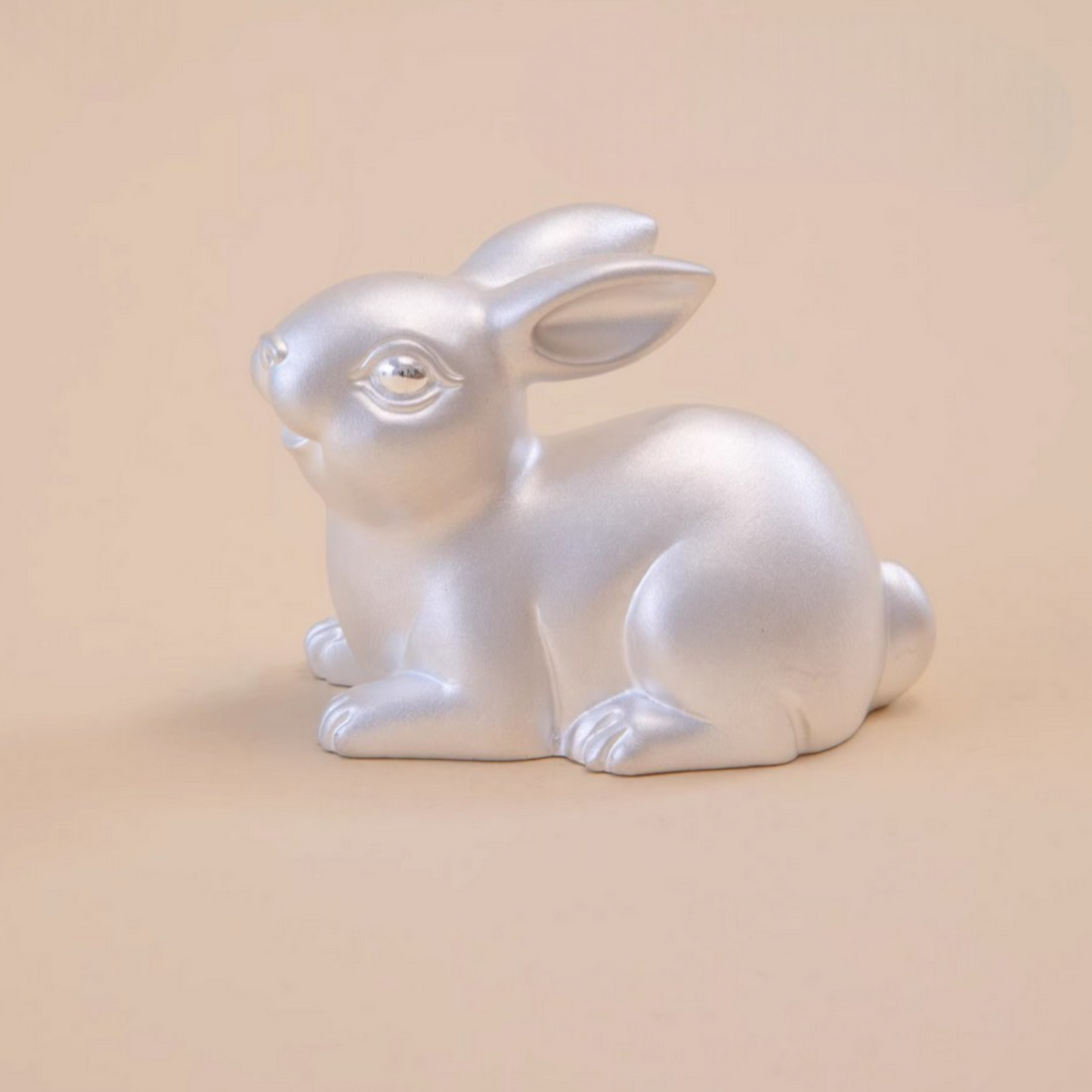 Handcrafted 999 Fine Silver Rabbit Bunny Tea Table Ornament
