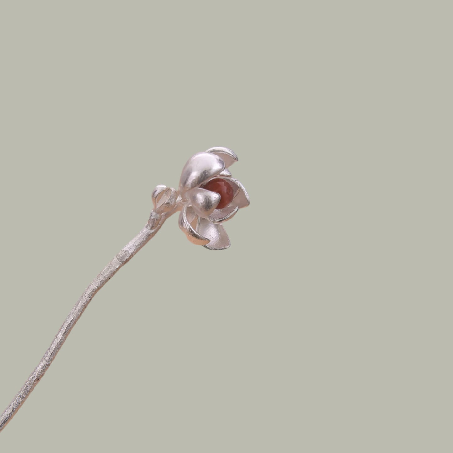 S999 Fine Silver Handcrafted Plum-blossom Motif Tea Needle and Pick