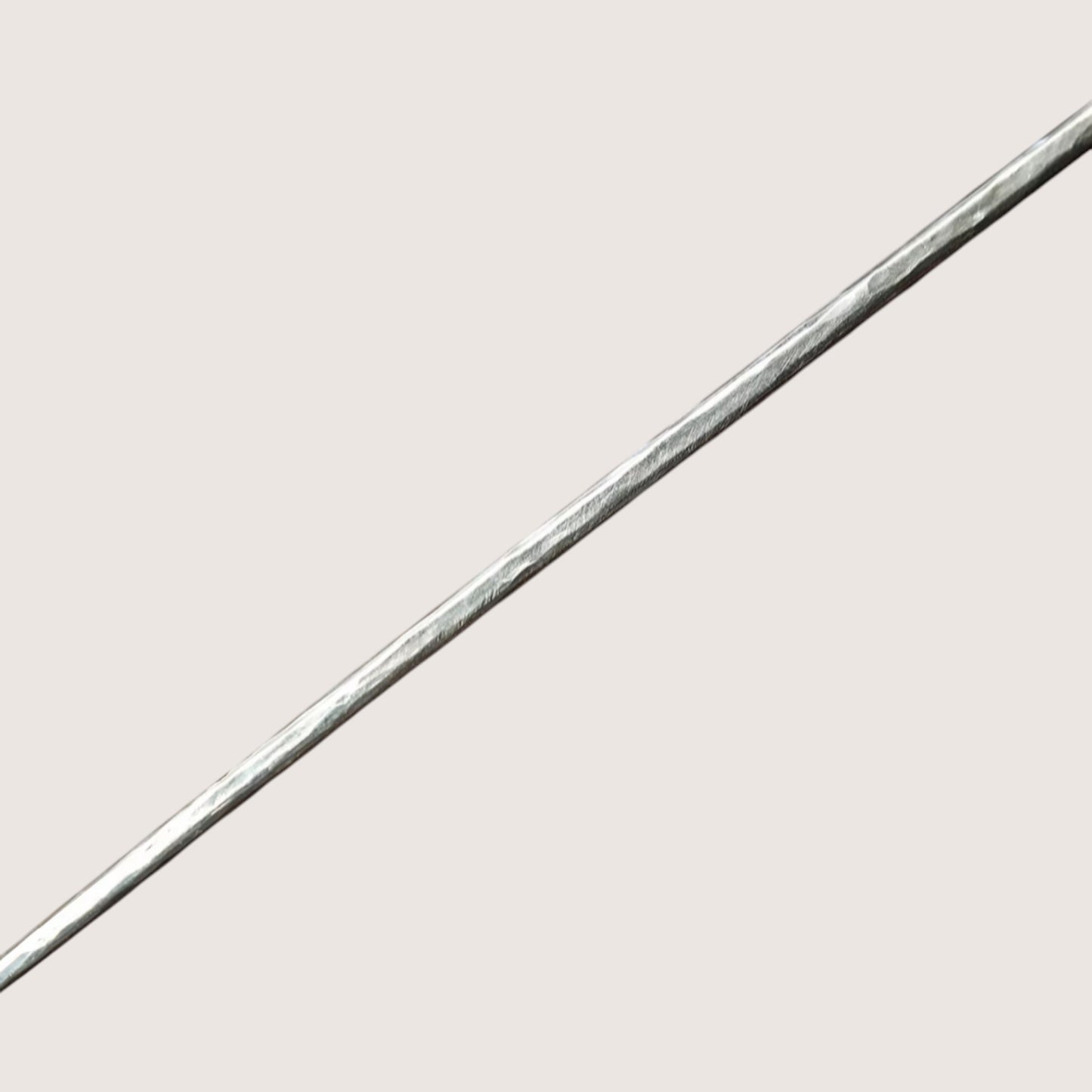 S999 Fine Silver Minimal Stirrer Tea Spoon Needle