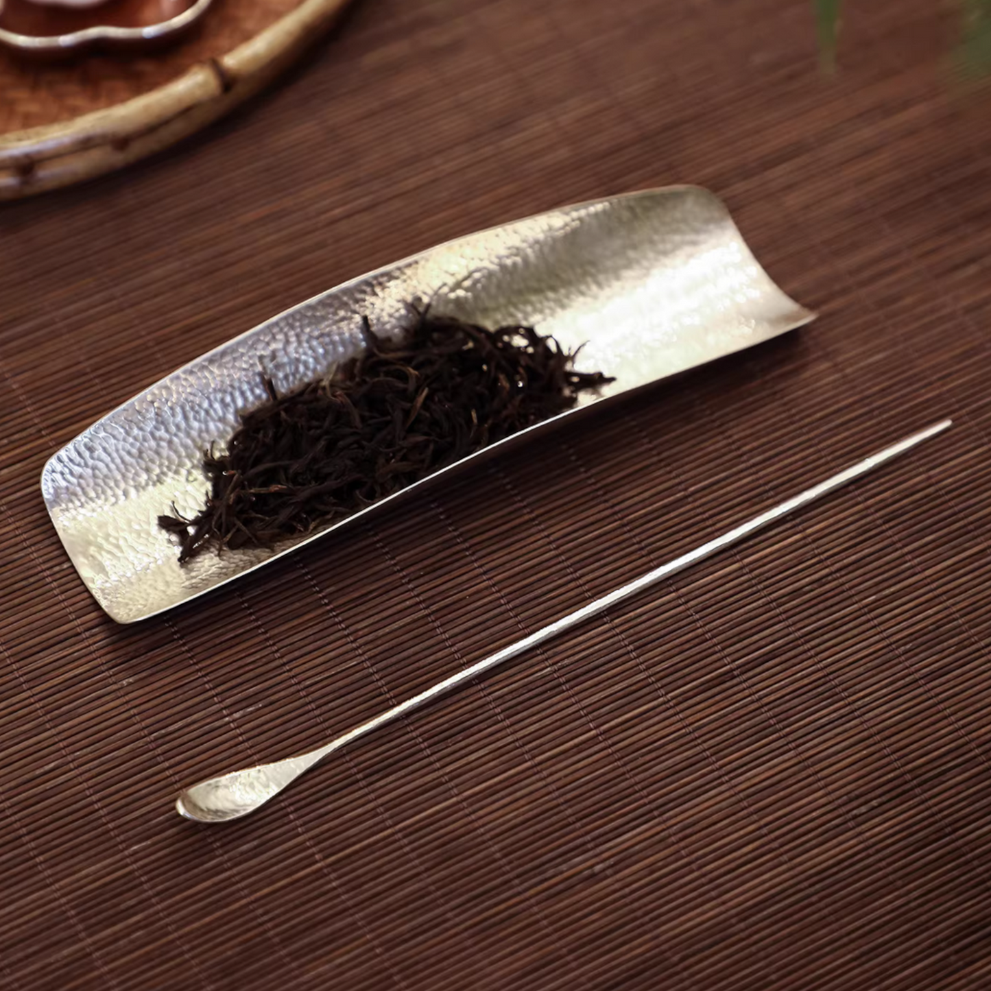 S999 Fine Silver Minimal Stirrer Tea Spoon Needle