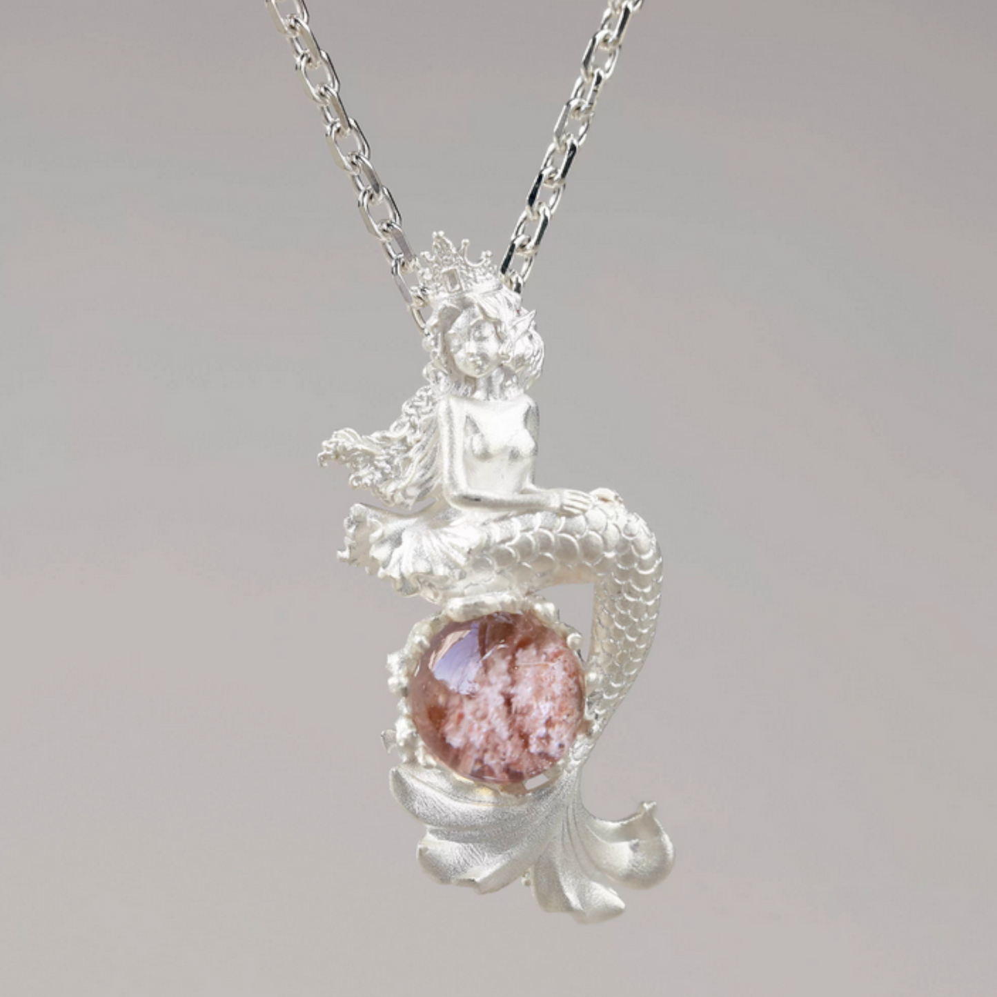 s925 Sterling Silver Fairytale Mermaid Pendant Necklace