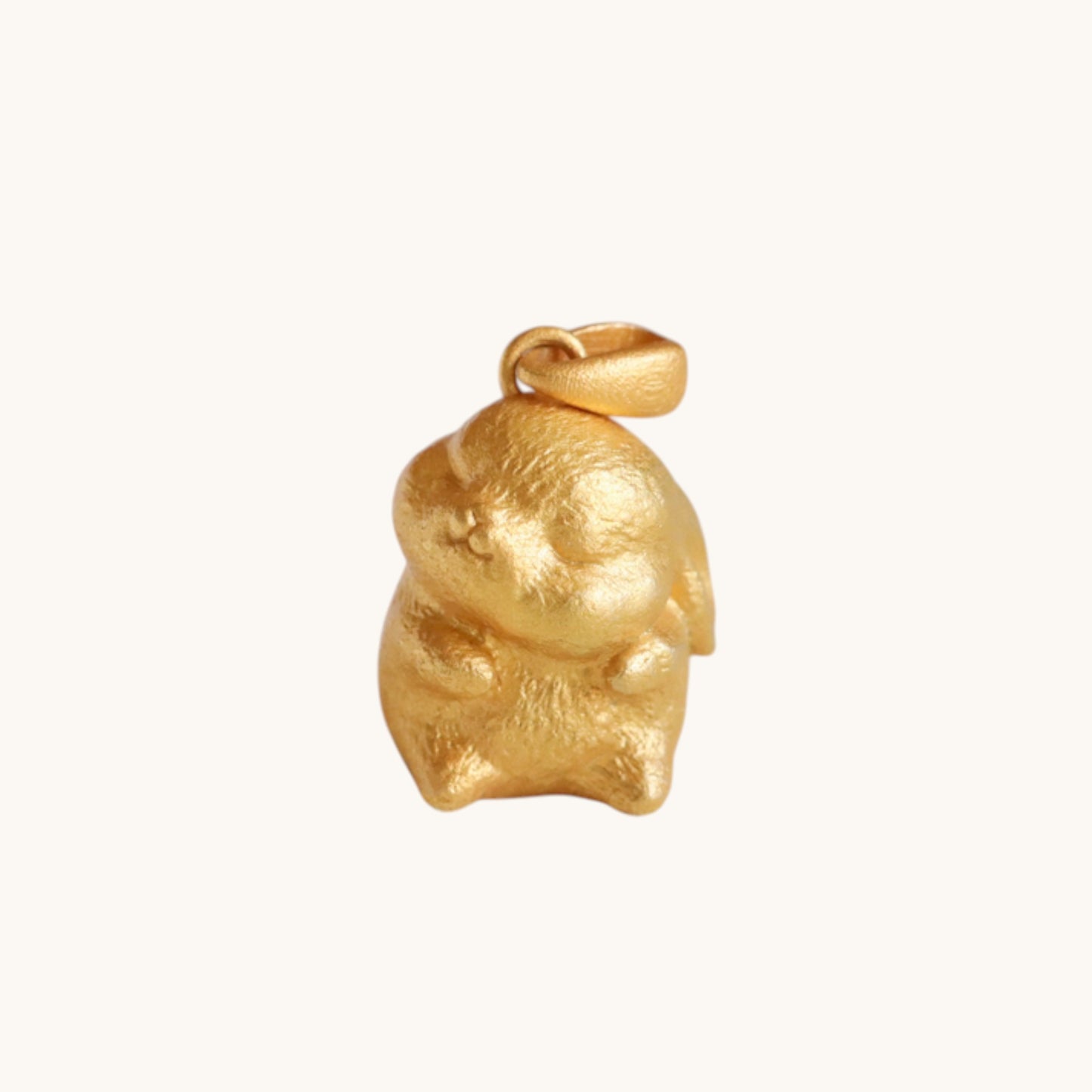 s925 Solid Sterling Silver Cute Rabbit Bunny Pendant