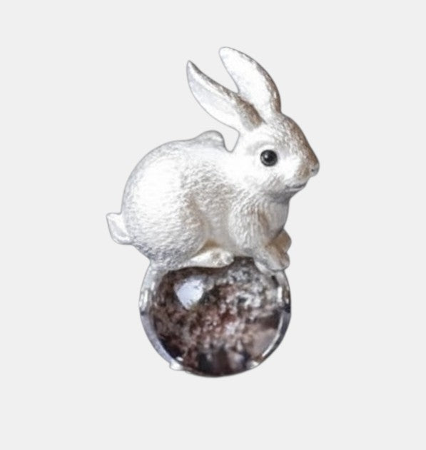 s925 Sterling Silver Cute Rabbit Bunny Pendant and Necklace