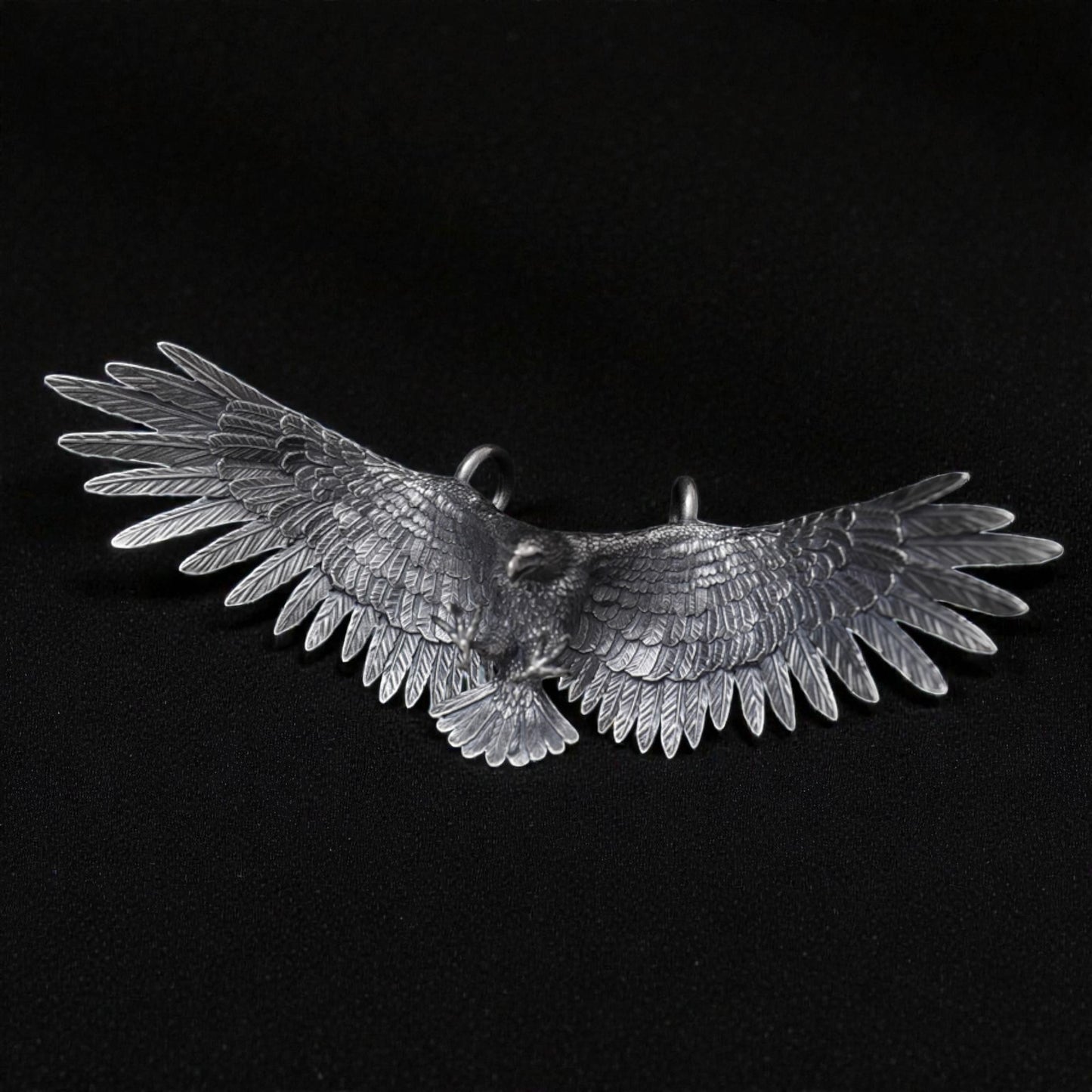 s925 Sterling Silver Vintage Eagle Pendant and Necklace