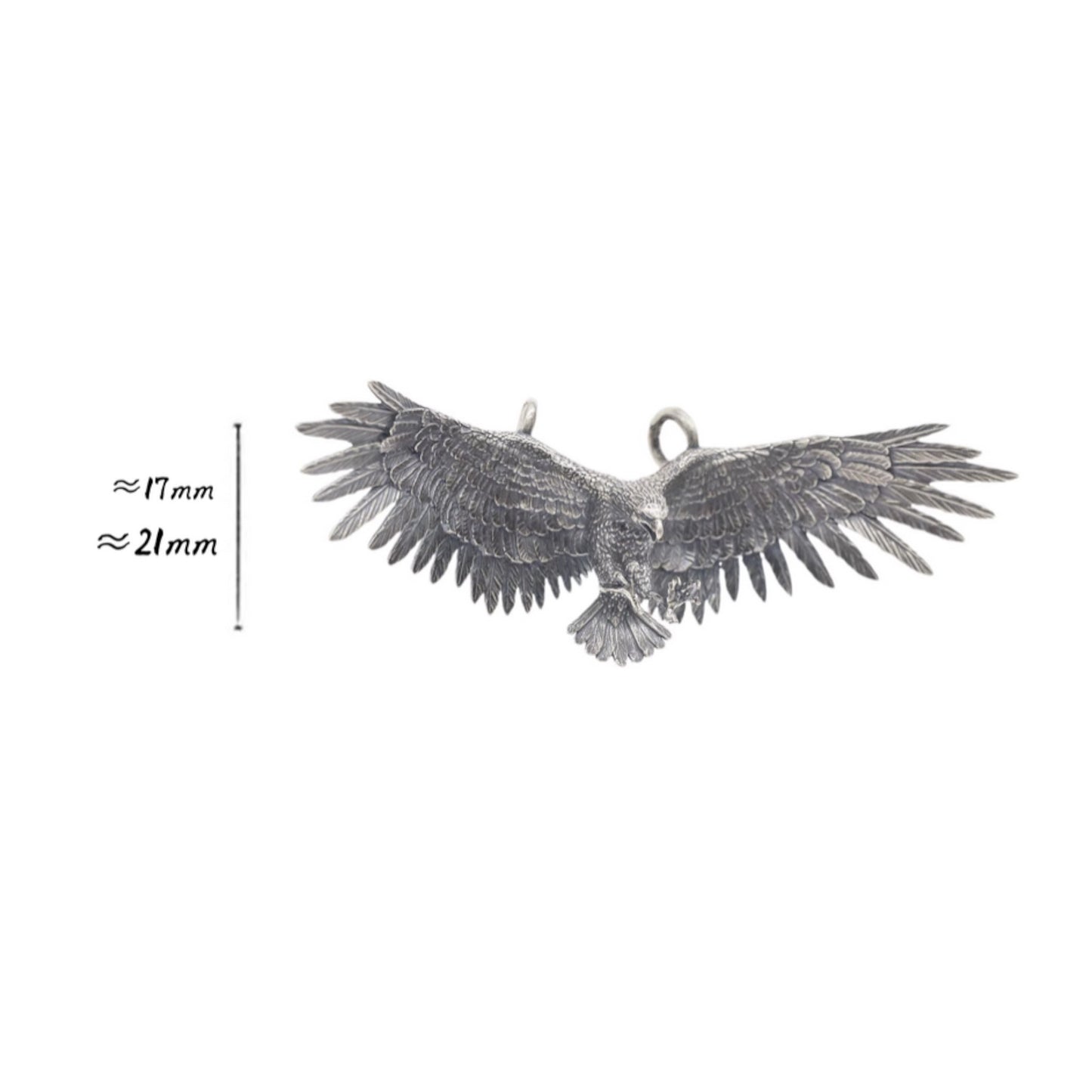 s925 Sterling Silver Vintage Eagle Pendant and Necklace